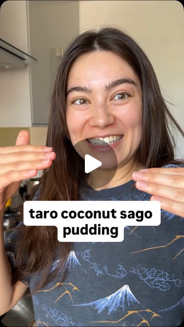taro coconut sago pudding reel